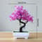 Mini Artificial Bonsai Desk Plant Realistic Plastic Potted Decor 6