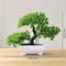 Mini Artificial Bonsai Desk Plant Realistic Plastic Potted Decor 22