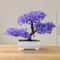 Mini Artificial Bonsai Desk Plant Realistic Plastic Potted Decor 23