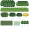 Tropical Palm Leaves Party Decor Set Artificial Jungle Safari Leaves With Stems 0