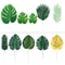 Tropical Palm Leaves Party Decor Set Artificial Jungle Safari Leaves With Stems 1
