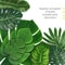 Tropical Palm Leaves Party Decor Set Artificial Jungle Safari Leaves With Stems 3
