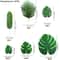 Tropical Palm Leaves Party Decor Set Artificial Jungle Safari Leaves With Stems 14