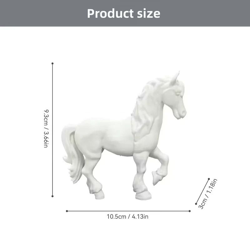 Elegant Mini Horse Figurine Decor For Desk Living Room And Gift Display 5