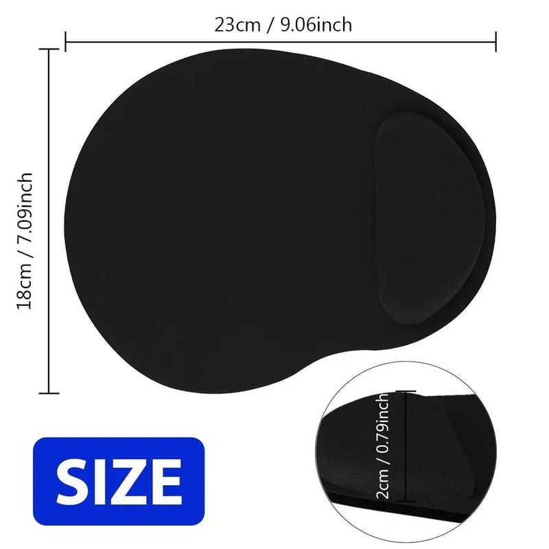 Ergonomic Gel Wrist Rest Mouse Pad With Non Slip Base For PC And Laptop Comfort 4