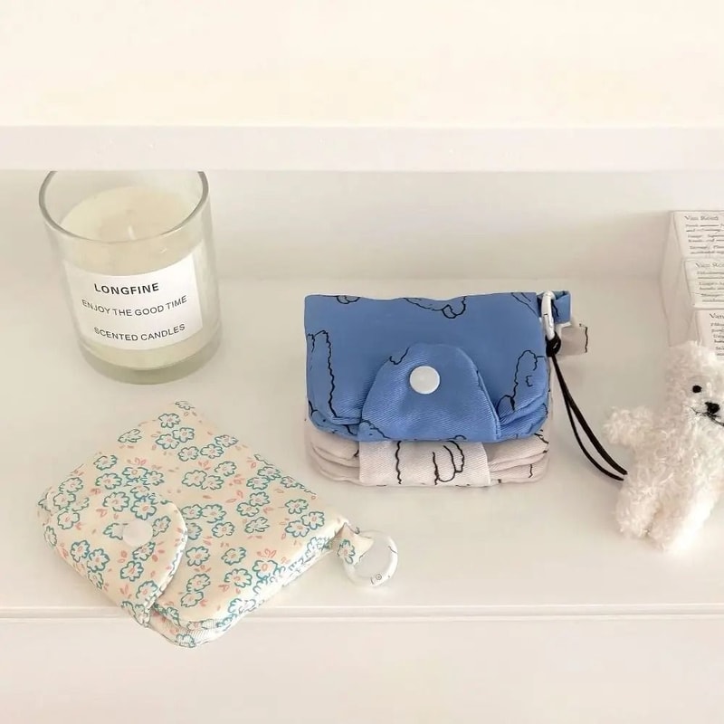 Cute Floral Coin Purse Card Holder Korean Style Mini Wallet For Girls 4