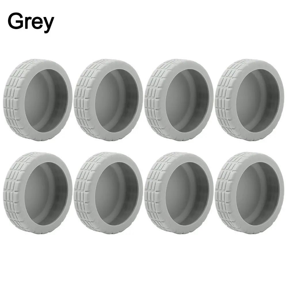 8pcs Silicone Luggage Wheel Protector Covers For Quiet And Wear Resistant Travel 7