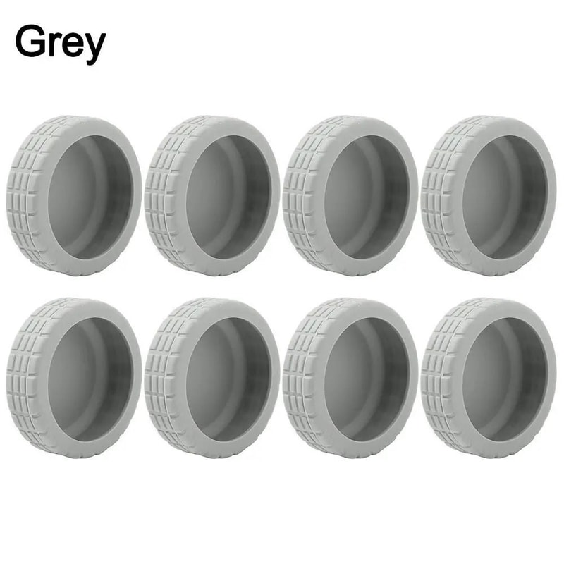 8pcs Silicone Luggage Wheel Protector Covers For Quiet And Wear Resistant Travel 7