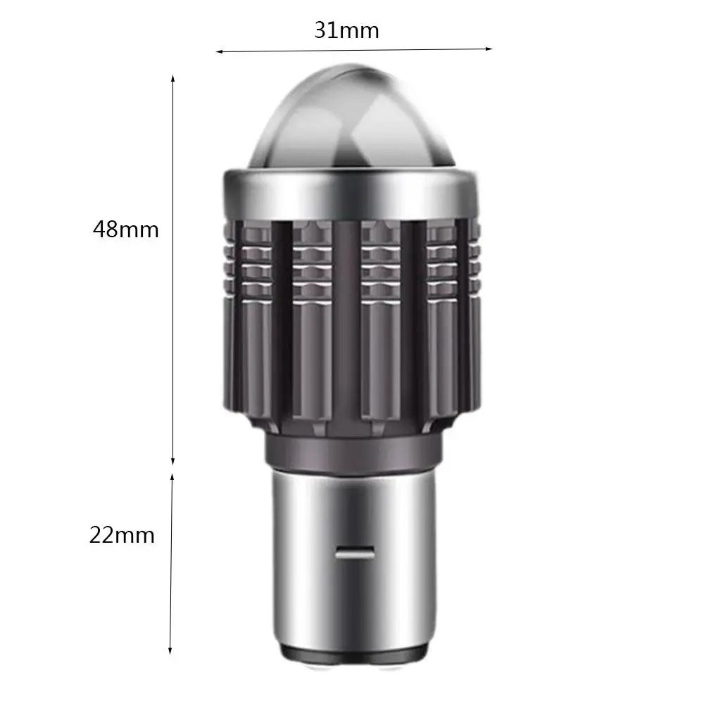 BA20D H6 LED Motorcycle Headlight Bulb Hi Lo Beam For Motorbike And Scooter 5