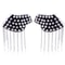Punk Chain Tassel Shoulder Epaulet Brooch Pair With Rivet Metal Statement Design 10