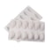 12 Cavity Silicone Quenelle Cake Mold For Mousse Chocolate And Fondant Baking 2