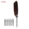 Vintage Feather Quill Pen Set Luxury Calligraphy Writing Kit With 5 Nibs Gift Box 12