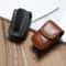 Portable PU Leather Folding Glasses Case With Belt Clip Wearable Eyewear Holder 3