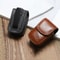 Portable PU Leather Folding Glasses Case With Belt Clip Wearable Eyewear Holder 3