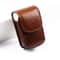 Portable PU Leather Folding Glasses Case With Belt Clip Wearable Eyewear Holder 8