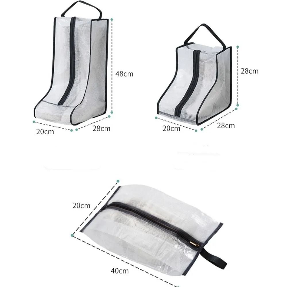 Portable Waterproof Boot Storage Bag Dustproof Travel Shoe Organizer With Zipper Closure 5