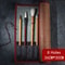 Retro Bamboo Calligraphy Brush Roll Up Case For Painting Art Supplies 6