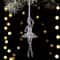 Transparent Acrylic Angel Christmas Tree Hanging Ornament Decor 13