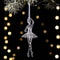 Transparent Acrylic Angel Christmas Tree Hanging Ornament Decor 13