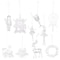 Transparent Acrylic Angel Christmas Tree Hanging Ornament Decor 3