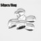 50PCS Smooth Nickel Fishing Spinner Blades For DIY Lure Making 1