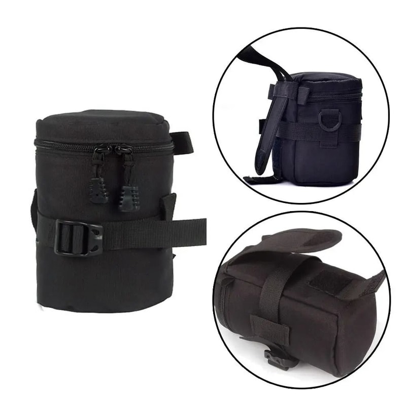 Deluxe Waterproof DSLR Camera Lens Bag With Soft Padded Protection 6