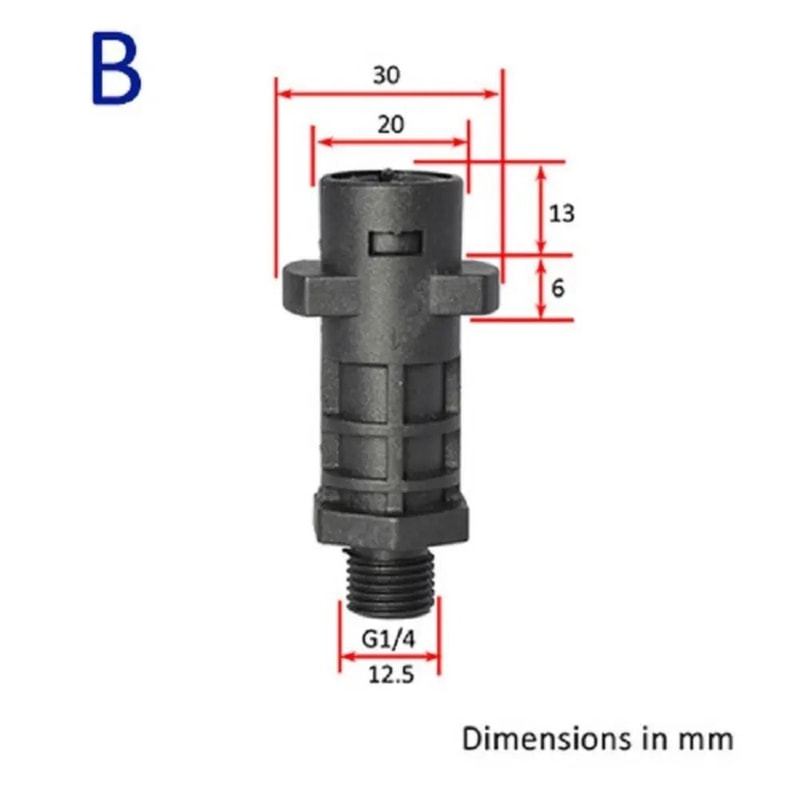 Pressure Washer Foam Generator Adapter For Karcher G14 Quick Connector 6