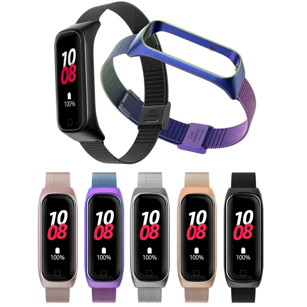 Stainless Steel Wrist Strap For Samsung Galaxy Fit 2 Smart Band 4
