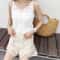 Womens Boho Crochet LaceUp Shorts With High Waist Design 2
