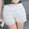 Womens Boho Crochet LaceUp Shorts With High Waist Design 4