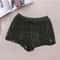 Womens Boho Crochet LaceUp Shorts With High Waist Design 11