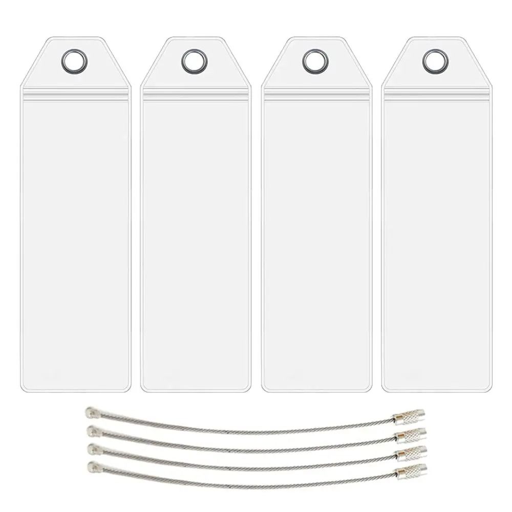 Waterproof Cruise Luggage Tag Holder With Zip Seal Steel Loops 6