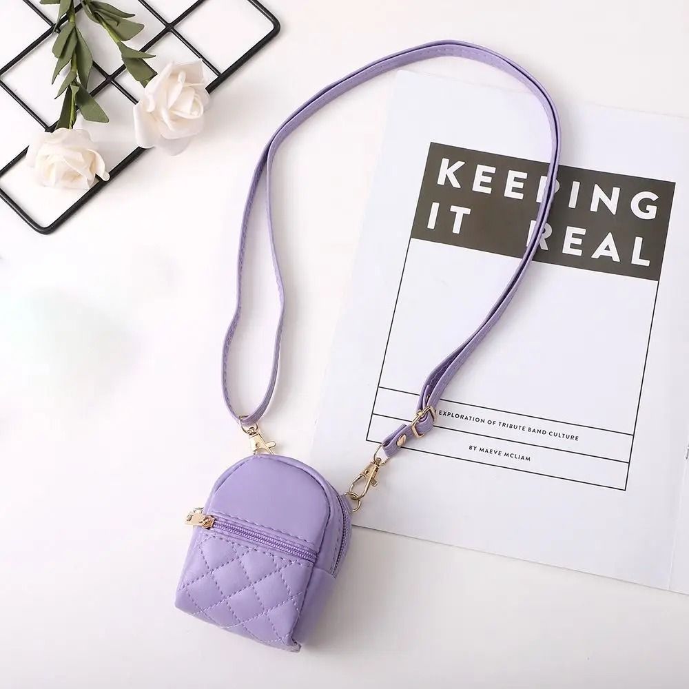 Lightweight PU Leather Mini Crossbody Coin Purse Makeup Bag For Women 12