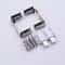 2PCS Zinc Alloy NonPerforated Glass Door Hinges For Wine Cabinets Display Cabinets 10
