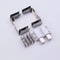 2PCS Zinc Alloy NonPerforated Glass Door Hinges For Wine Cabinets Display Cabinets 10