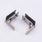 2PCS Zinc Alloy NonPerforated Glass Door Hinges For Wine Cabinets Display Cabinets 6