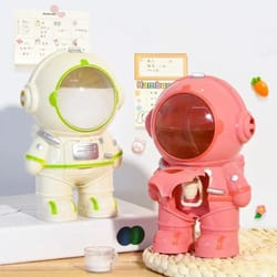 astronaut mini water dispenser bottle with straw for kids