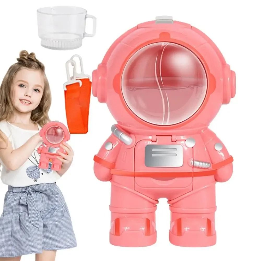 Astronaut Mini Water Dispenser Bottle With Straw For Kids 4