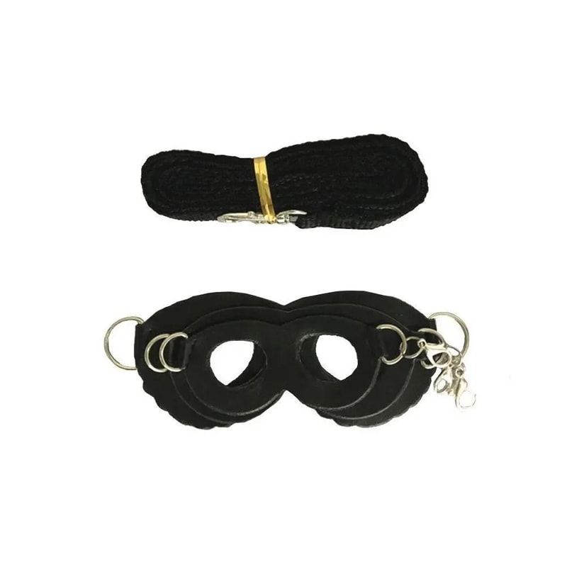 3PCS PU Leather Small Pet Harness AntiLost Leash Set For Hamsters Guinea Pigs Sugar Gliders 5