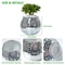 Silver Mirror Disco Ball Flower Pot Vase For Modern Home Decor 5