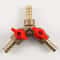 3Way Brass Hose Barb Ball Valve Connector For Fuel Gas Water Air Systems 3