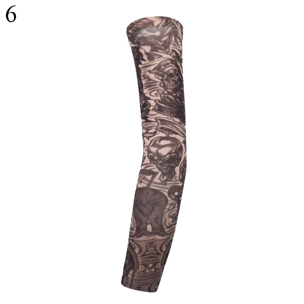 Floral UV Protection Tattoo Arm Sleeves For Cycling Running Outdoor Sports 11