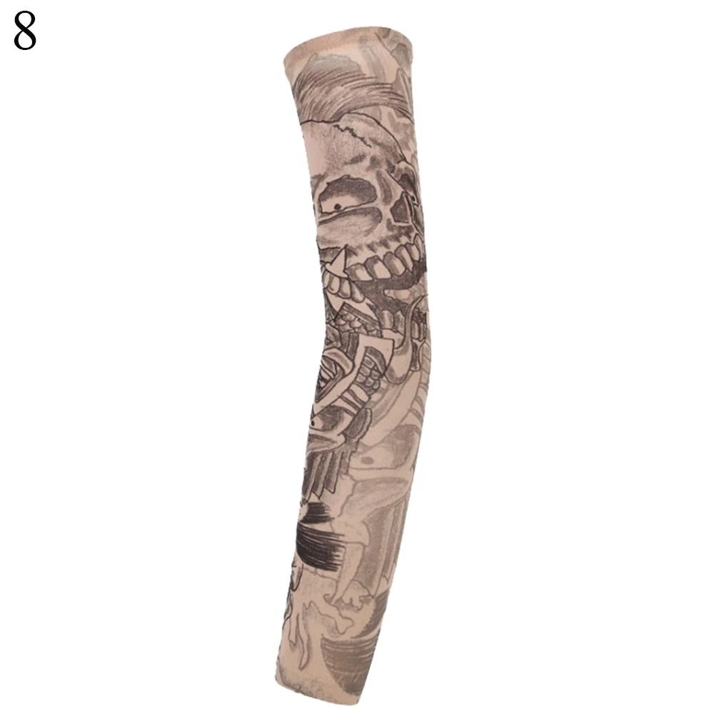 Floral UV Protection Tattoo Arm Sleeves For Cycling Running Outdoor Sports 13