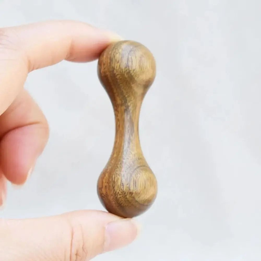 Wooden Finger Gyro Stress Relief Toy Rosewood Ebony Fidget Spinner 0