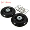Silent Replacement Luggage Wheels Repair Kit With Axles Screws 9