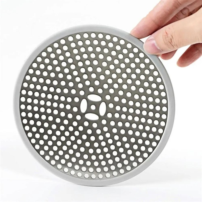 Stainless Steel Shower Drain Hair Catcher Sink Strainer Cover 1
