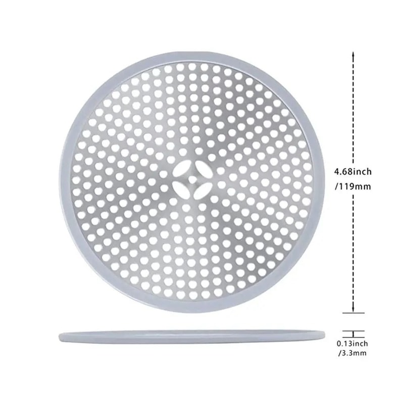 Stainless Steel Shower Drain Hair Catcher Sink Strainer Cover 5