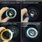 Luminous Alloy Car Ignition Switch Cover For Toyota Corolla Levin 2