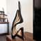 Abstract Wooden Curved Sculpture Decor For Bookshelves Desktops 3