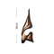Abstract Wooden Curved Sculpture Decor For Bookshelves Desktops 7